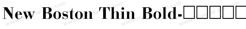 New Boston Thin Bold字体转换